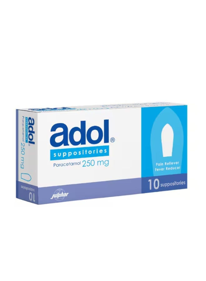 Suppositories 250Mg 10S